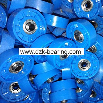 Blue color roller bearing plastic skate wheels